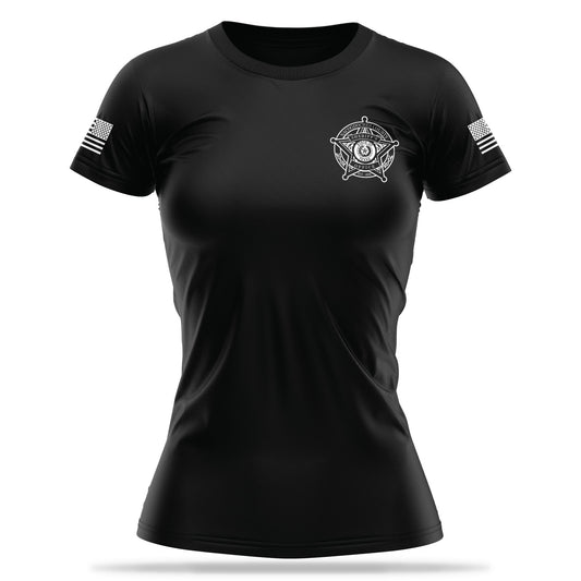 [NACOGDOCHES CO SO] Women's Utility Shirt [BLK/WHT]-13 Fifty Apparel