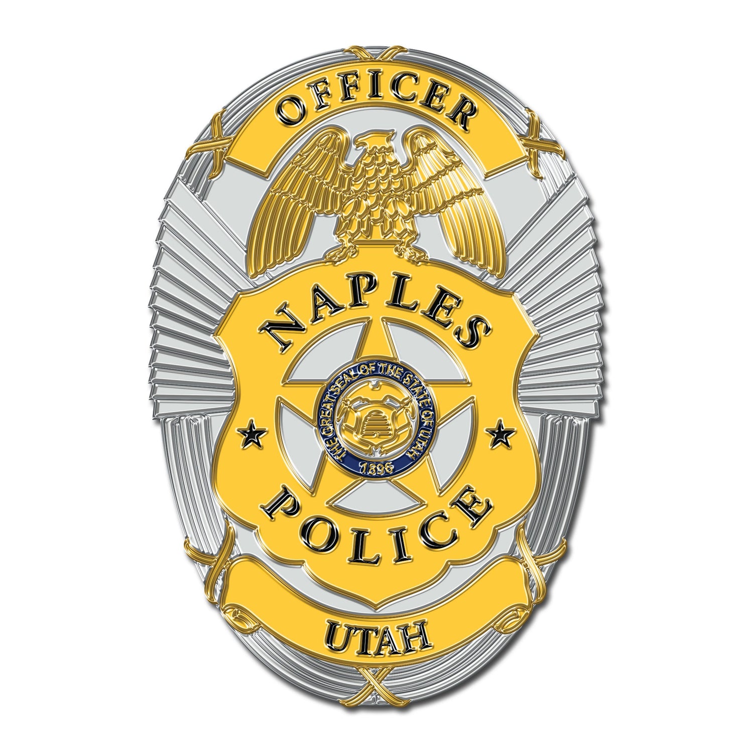 [NAPLES CITY PD] TPU Flex Badge-13 Fifty Apparel