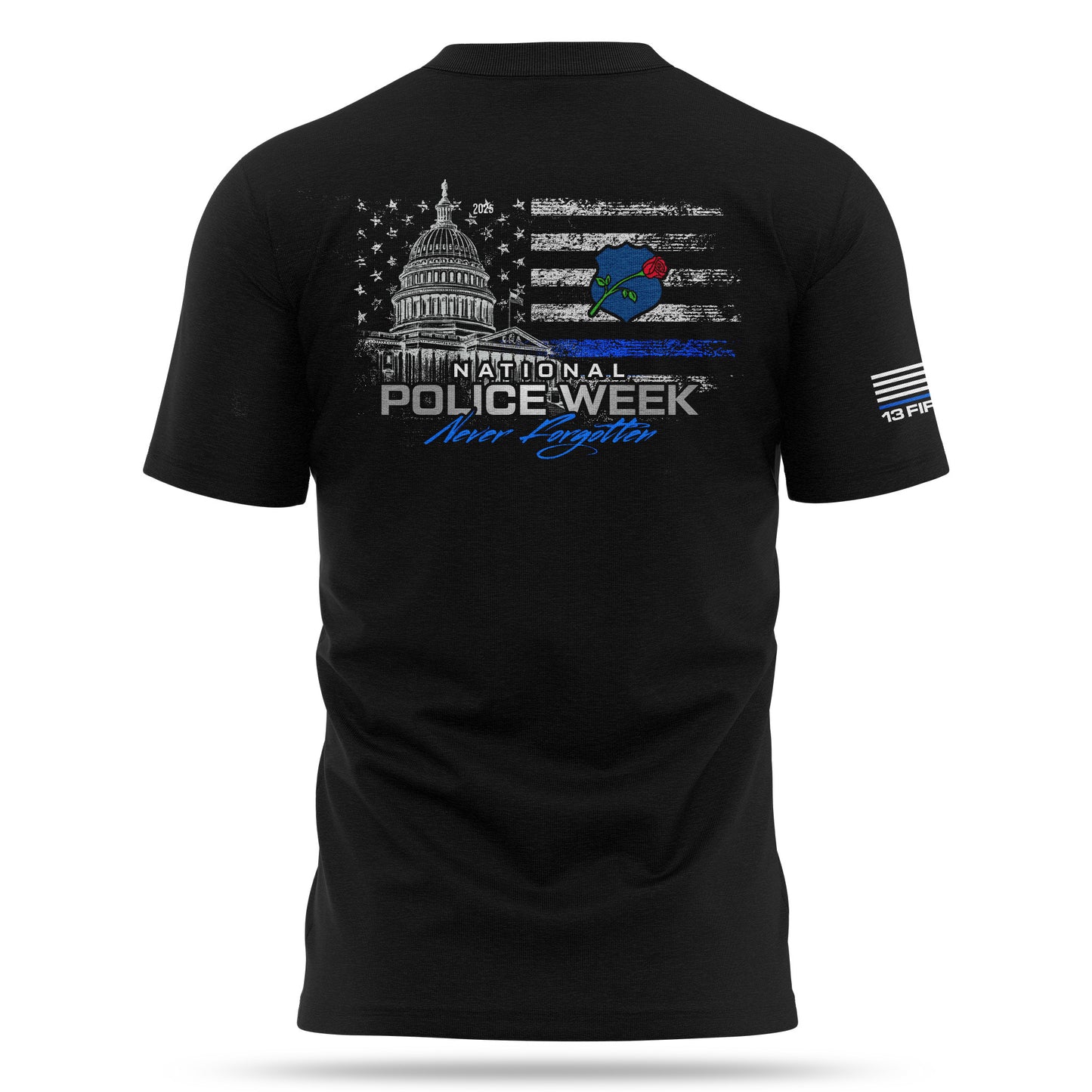 [NEVER FORGOTTEN] Cotton Blend Shirt [BLK]-13 Fifty Apparel