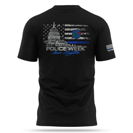 [NEVER FORGOTTEN] Cotton Blend Shirt [BLK]-13 Fifty Apparel