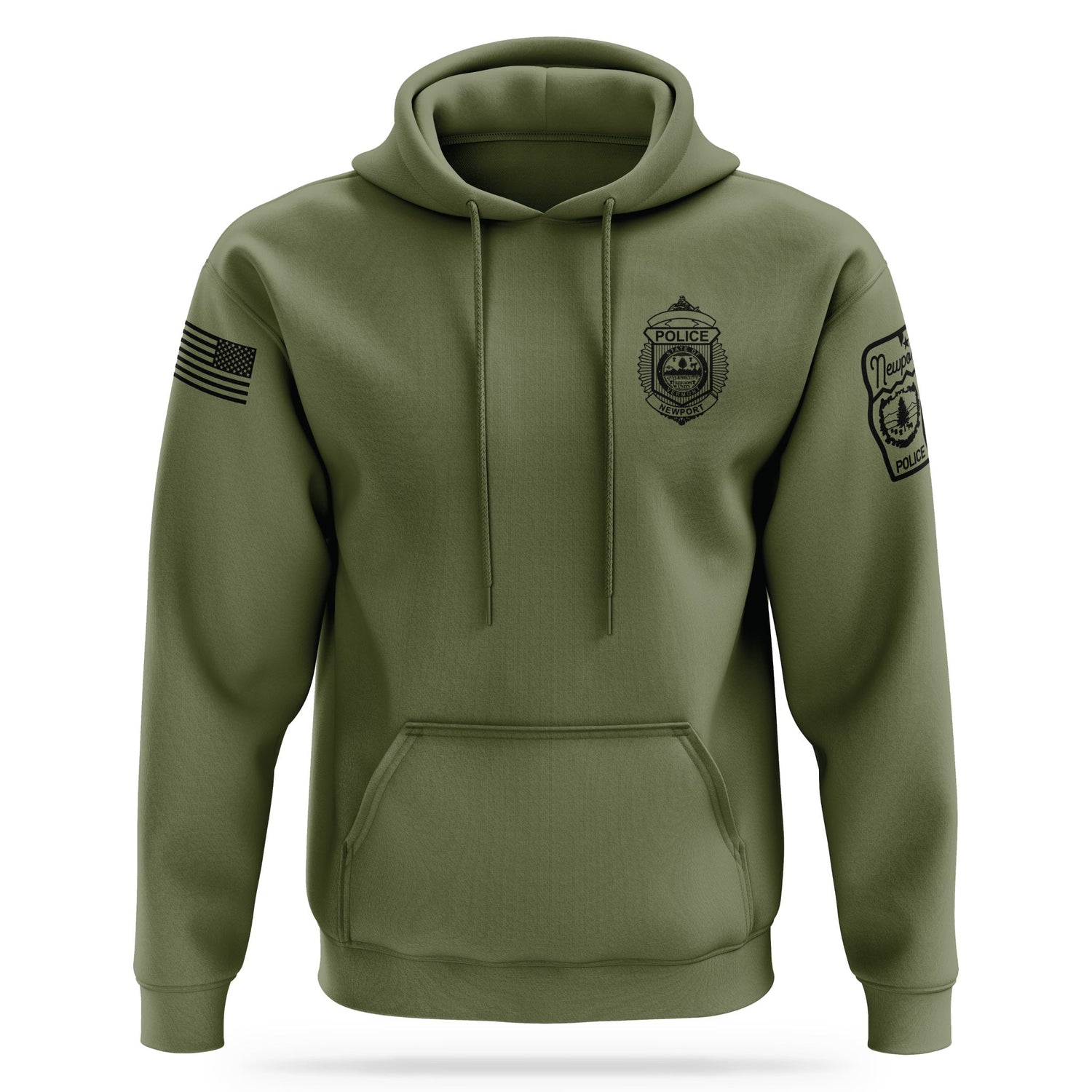 [Newport Police Department] Performance Hoodie 2.0 [GREEN]-13 Fifty Apparel