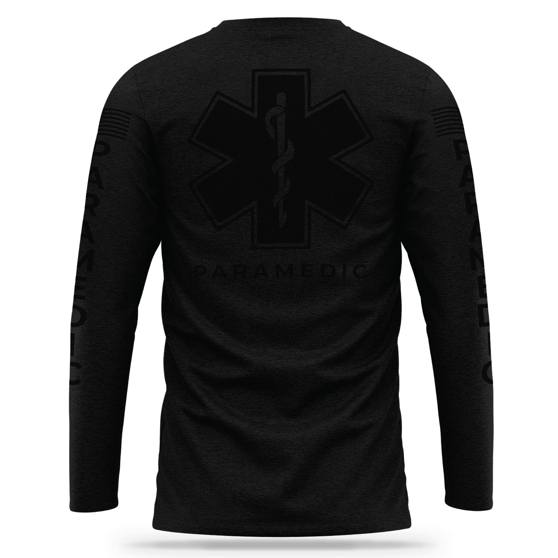 [PARAMEDIC] Cotton Blend Long Sleeve [BLK/BLK]-13 Fifty Apparel