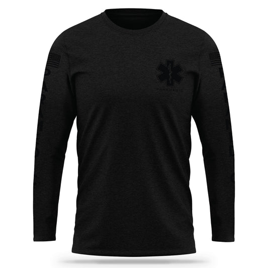 [PARAMEDIC] Cotton Blend Long Sleeve [BLK/BLK]-13 Fifty Apparel