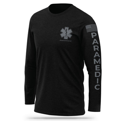 [PARAMEDIC] Cotton Blend Long Sleeve [BLK/GRY]-13 Fifty Apparel