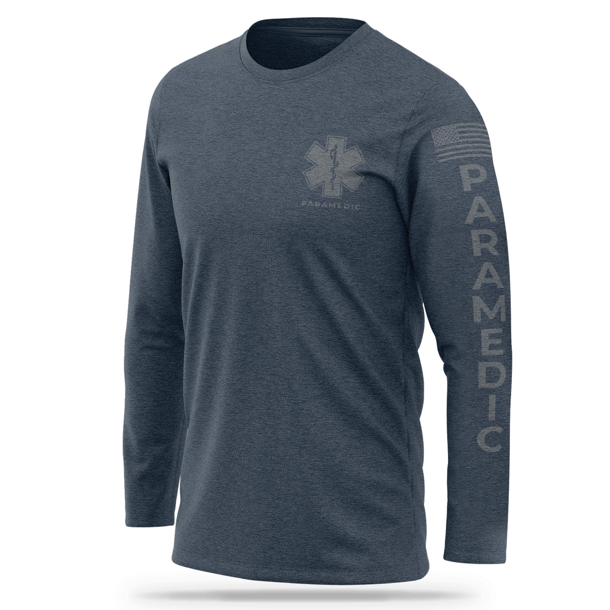 [PARAMEDIC] Cotton Blend Long Sleeve [NVY/GRY]-13 Fifty Apparel