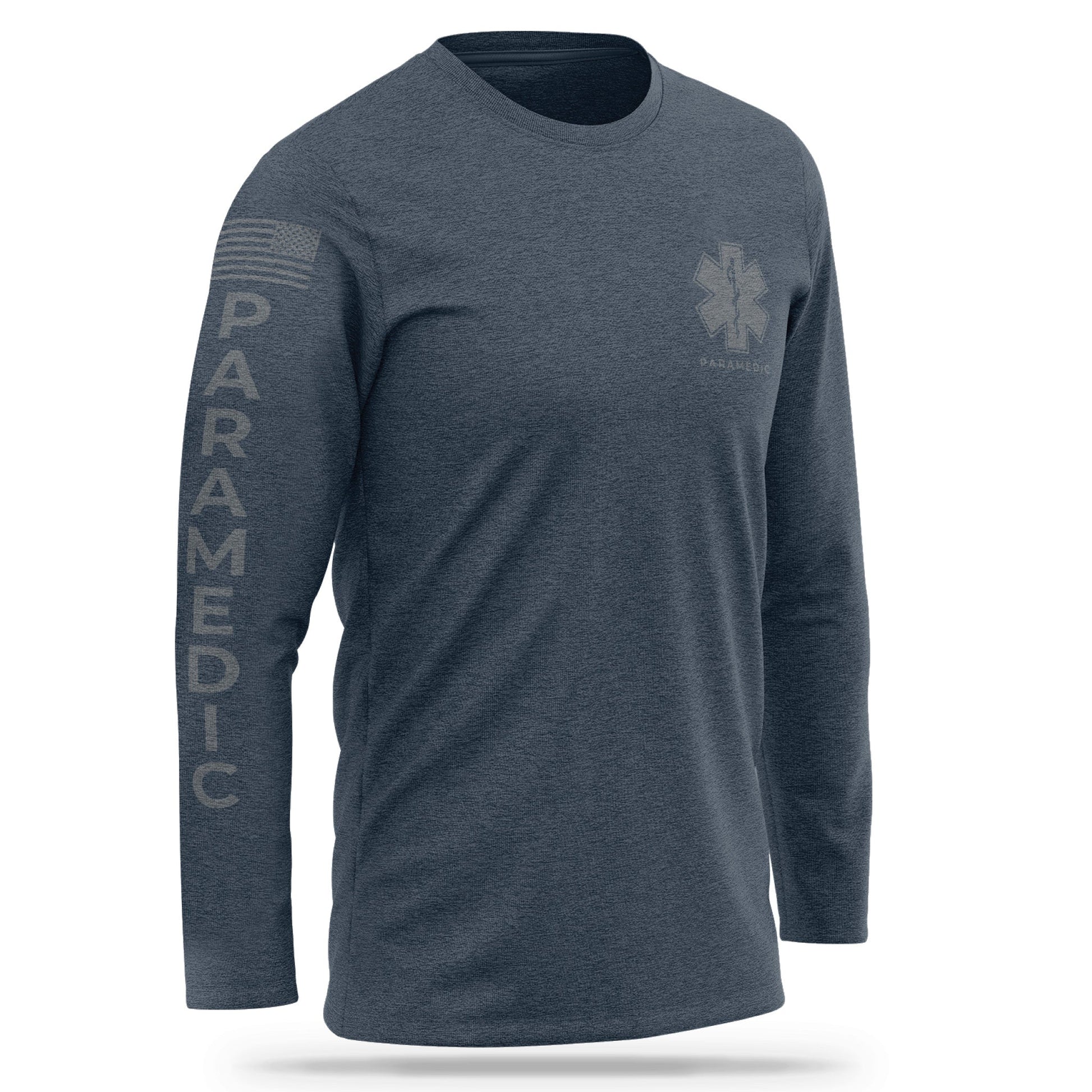 [PARAMEDIC] Cotton Blend Long Sleeve [NVY/GRY]-13 Fifty Apparel