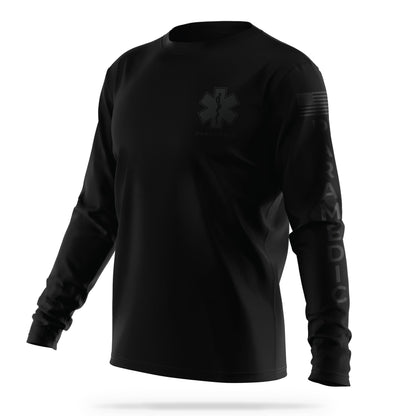 [PARAMEDIC] Men's Utility Long Sleeve [BLK/BLK]-13 Fifty Apparel