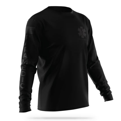 [PARAMEDIC] Men's Utility Long Sleeve [BLK/BLK]-13 Fifty Apparel