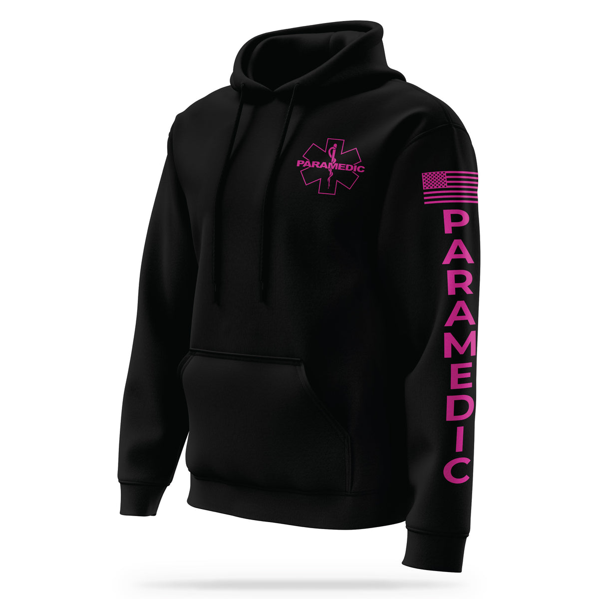 [PARAMEDIC] Performance Hoodie 2.0 [BLK/PNK] 13 Fifty Apparel 