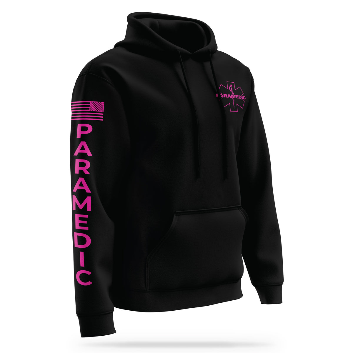 [PARAMEDIC] Performance Hoodie 2.0 [BLK/PNK] 13 Fifty Apparel 