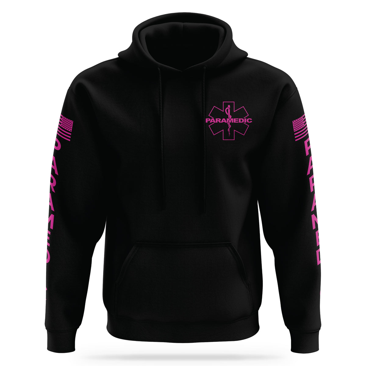 [PARAMEDIC] Performance Hoodie 2.0 [BLK/PNK] 13 Fifty Apparel 