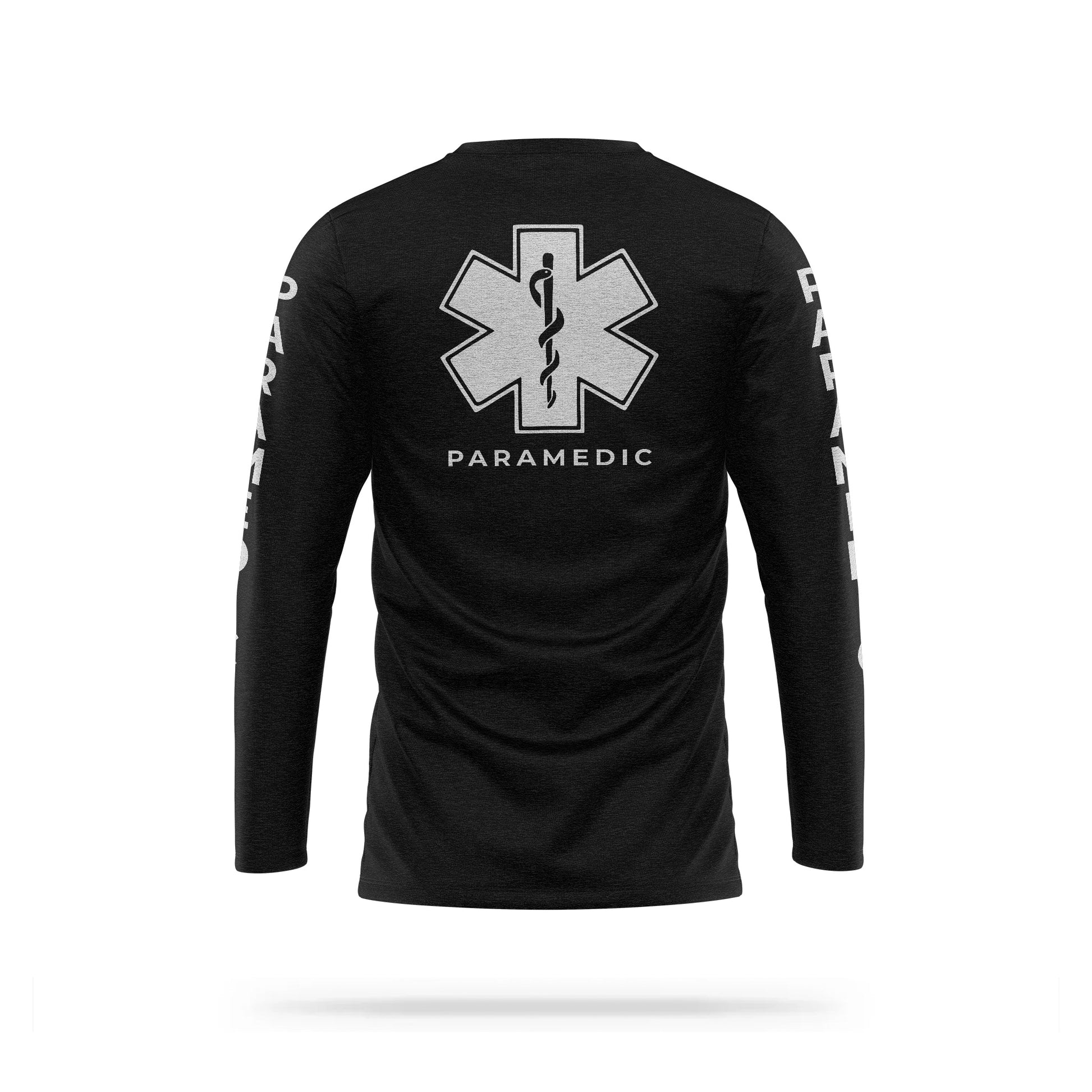 [PARAMEDIC] Reflective Cotton Blend Long Sleeve [BLK/REF]-13 Fifty Apparel