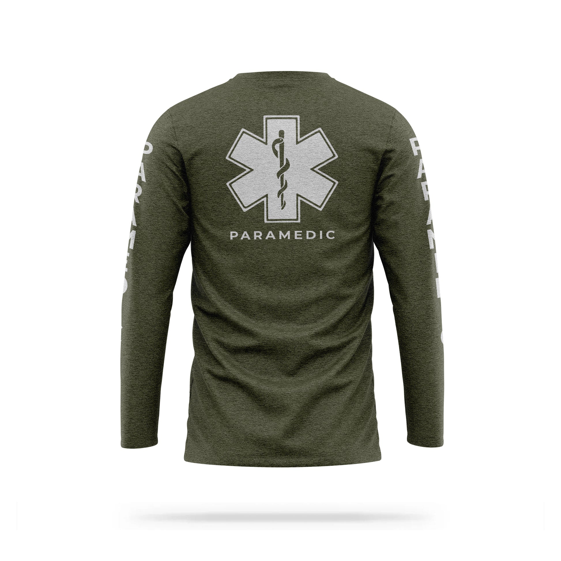 [PARAMEDIC] Reflective Cotton Blend Long Sleeve [GRN/REF]-13 Fifty Apparel