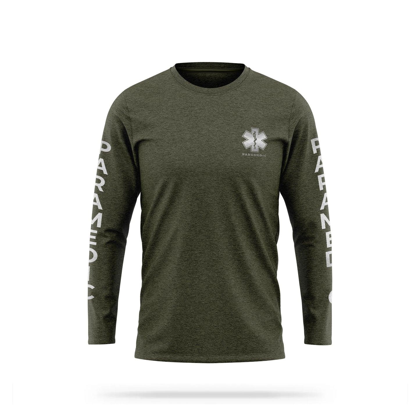 [PARAMEDIC] Reflective Cotton Blend Long Sleeve [GRN/REF]-13 Fifty Apparel