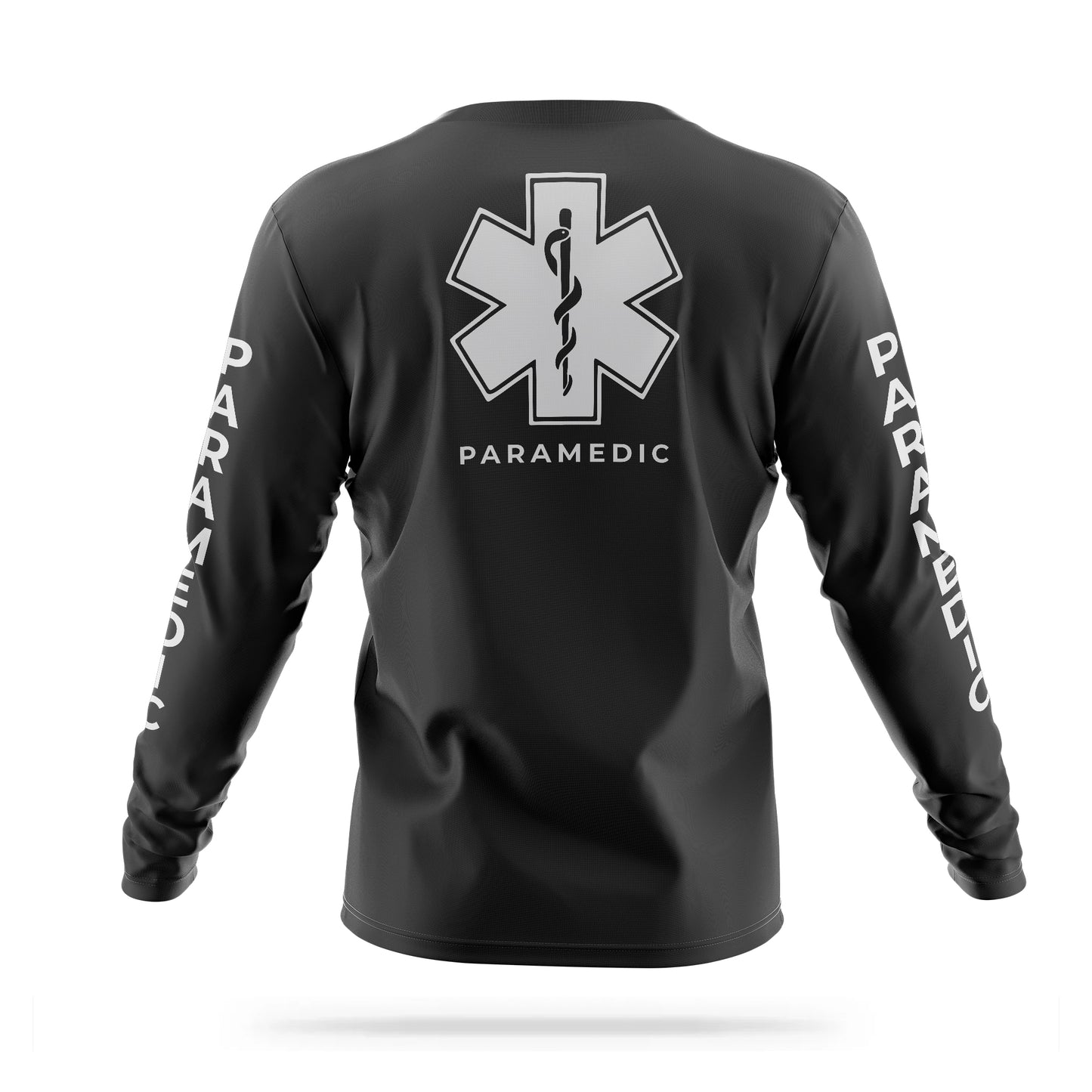 [PARAMEDIC] Reflective Men's Utility Long Sleeve [BLK/REF] 13 Fifty Apparel 