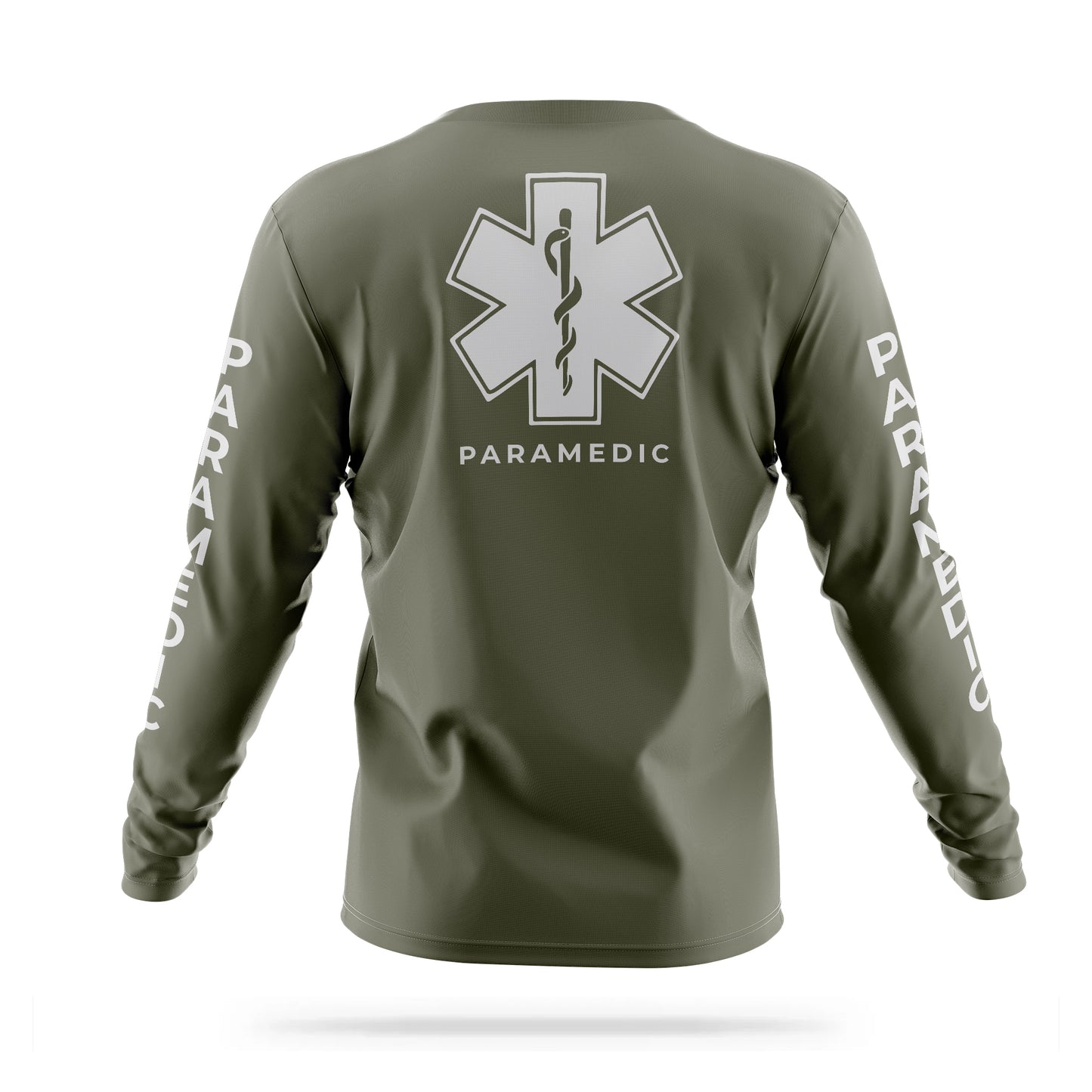 [PARAMEDIC] Reflective Men's Utility Long Sleeve [GRN/REF] 13 Fifty Apparel 