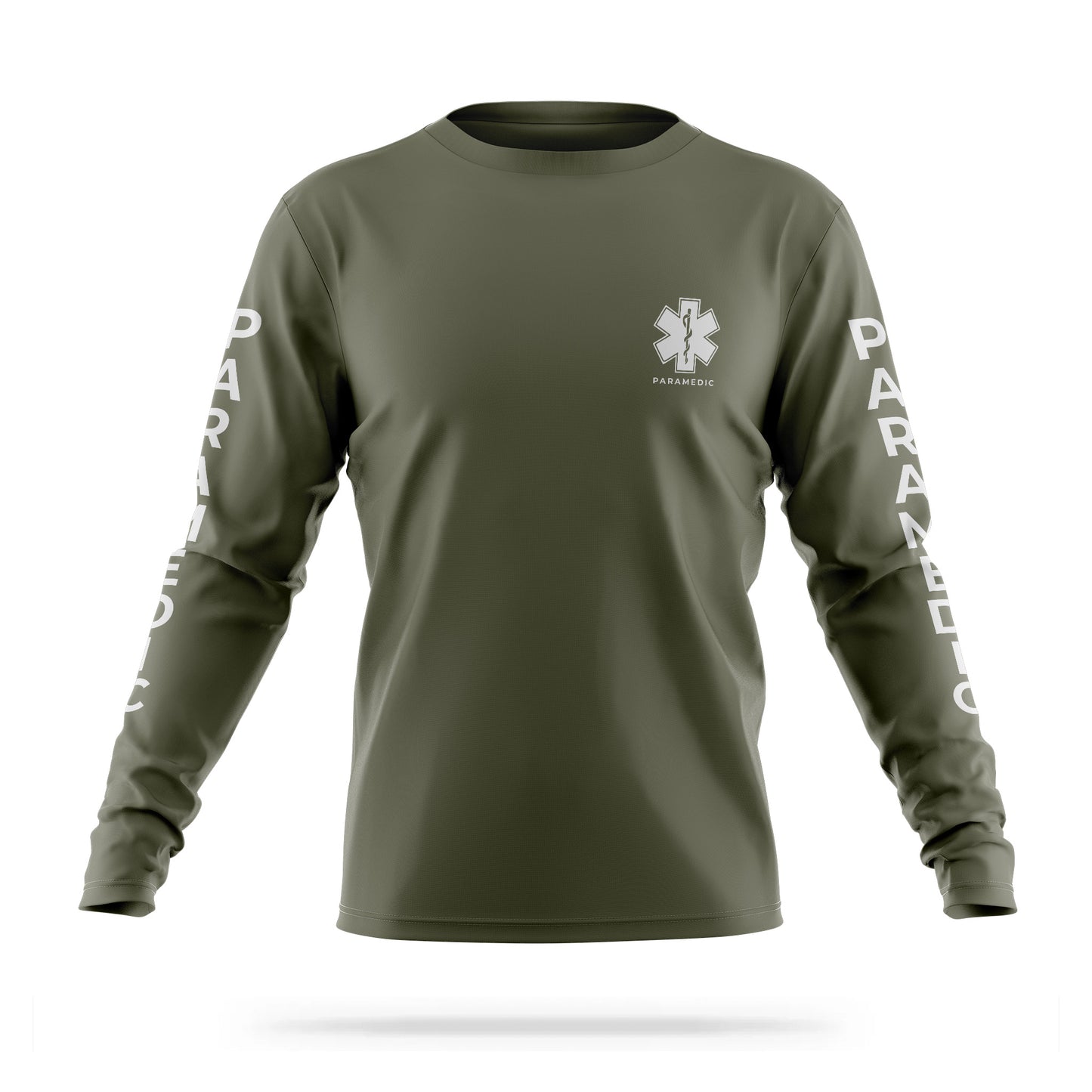 [PARAMEDIC] Reflective Men's Utility Long Sleeve [GRN/REF] 13 Fifty Apparel 