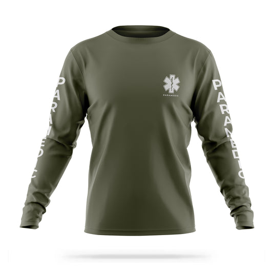 [PARAMEDIC] Reflective Men's Utility Long Sleeve [GRN/REF]-13 Fifty Apparel