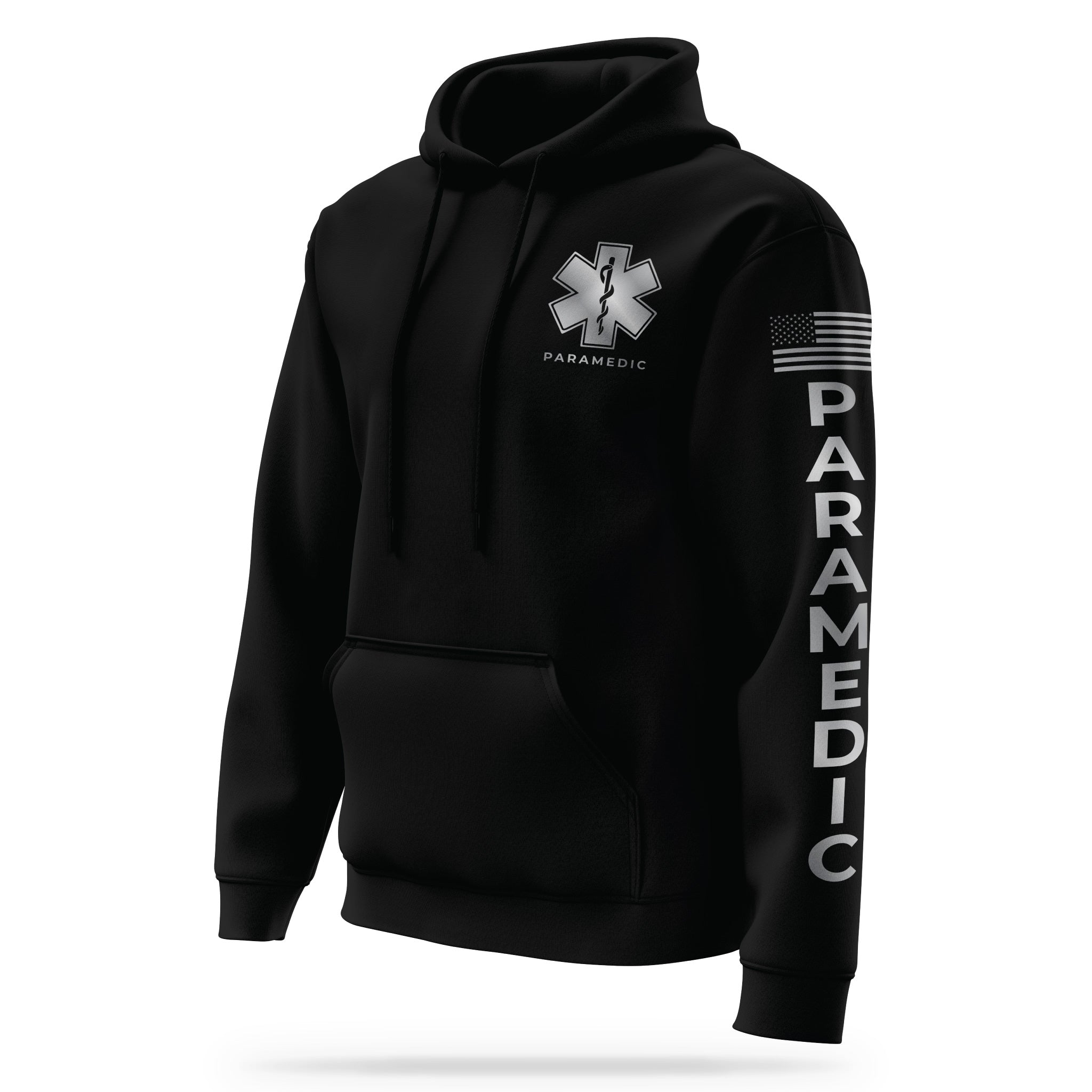 PARAMEDIC] Reflective Performance Hoodie 2.0 [BLK/REF] | 13 Fifty