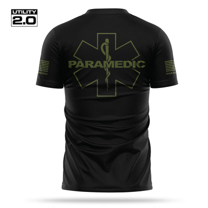 [PARAMEDIC-TACTICAL] Men's Utility 2.0 Short Sleeve [BLK/GRN]-13 Fifty Apparel