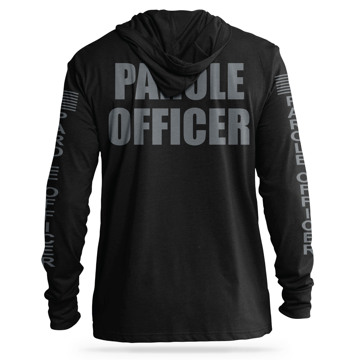 [PAROLE] Cotton Hooded Tee [BLK/GRY]-13 Fifty Apparel