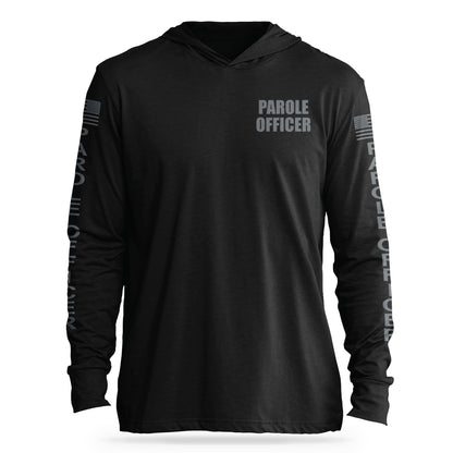 [PAROLE] Cotton Hooded Tee [BLK/GRY]-13 Fifty Apparel