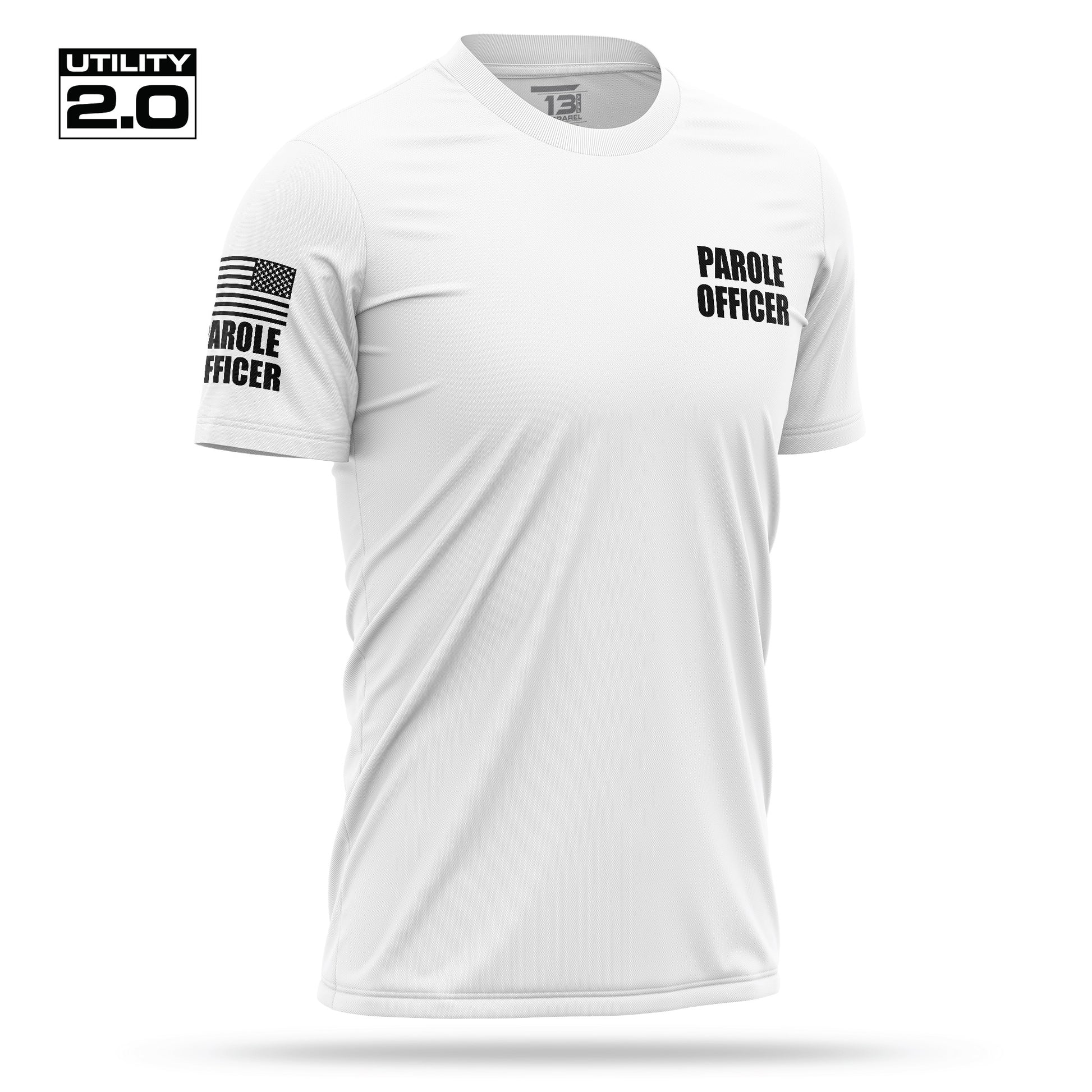 [PAROLE] Men's Utility 2.0 Short Sleeve [WHT/BLK]-13 Fifty Apparel