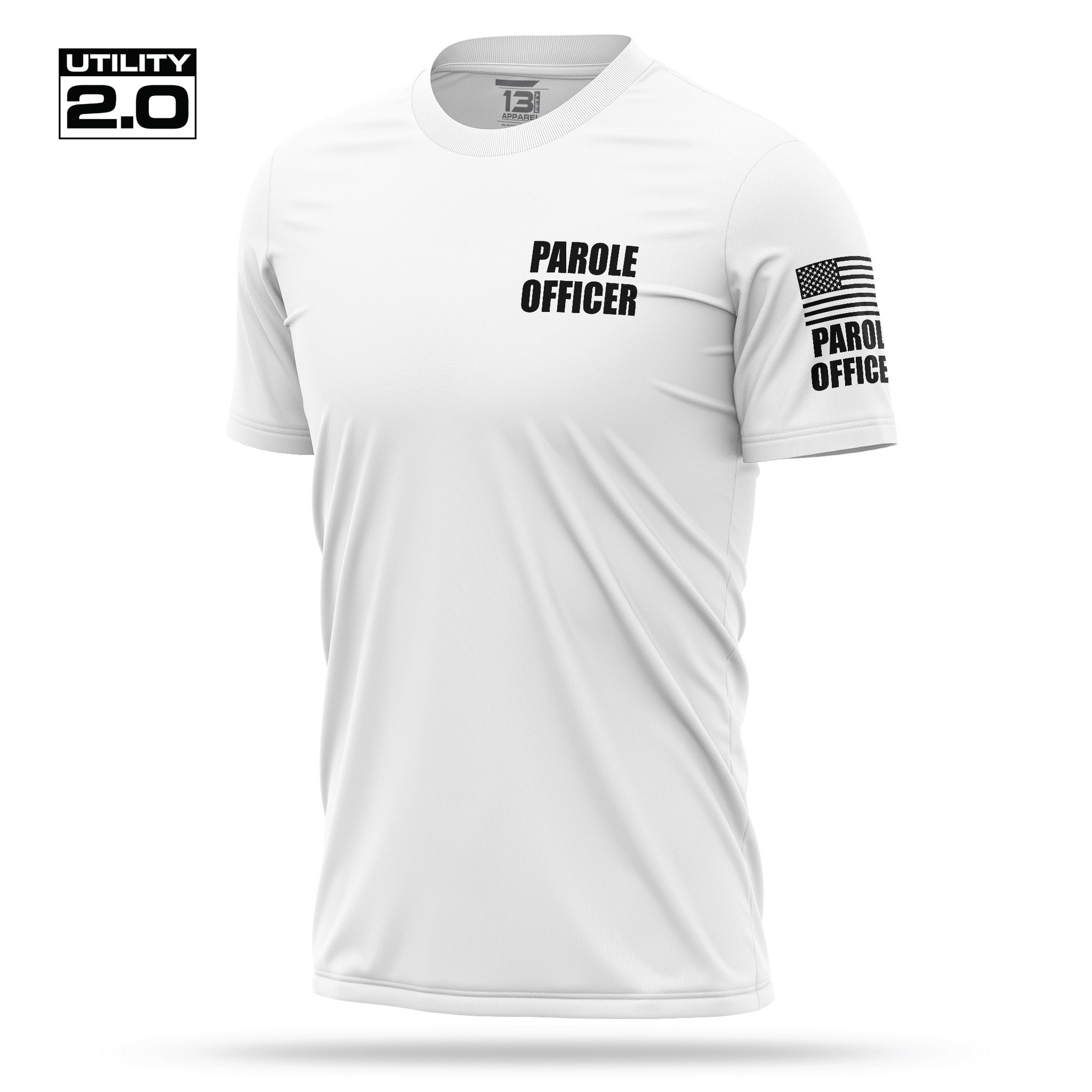 [PAROLE] Men's Utility 2.0 Short Sleeve [WHT/BLK]-13 Fifty Apparel