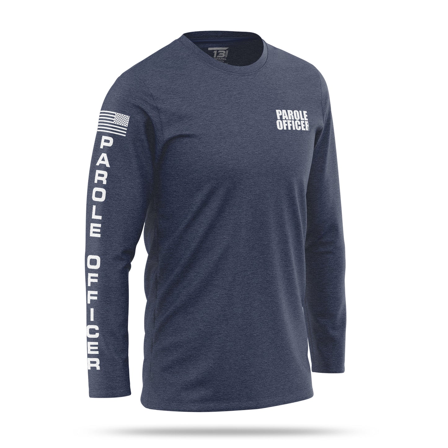 [PAROLE OFFICER] Cotton Blend Long Sleeve [NVY/WHT]-13 Fifty Apparel