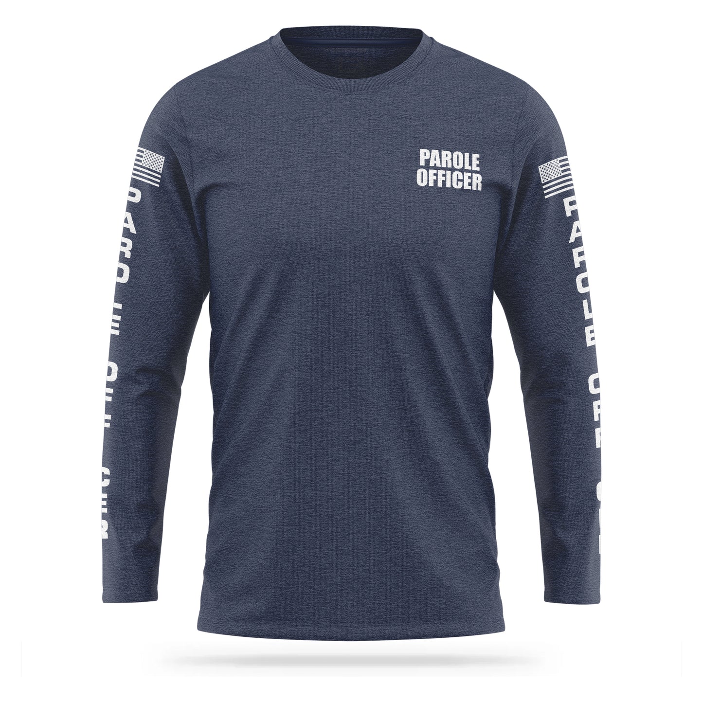 [PAROLE OFFICER] Cotton Blend Long Sleeve [NVY/WHT]-13 Fifty Apparel