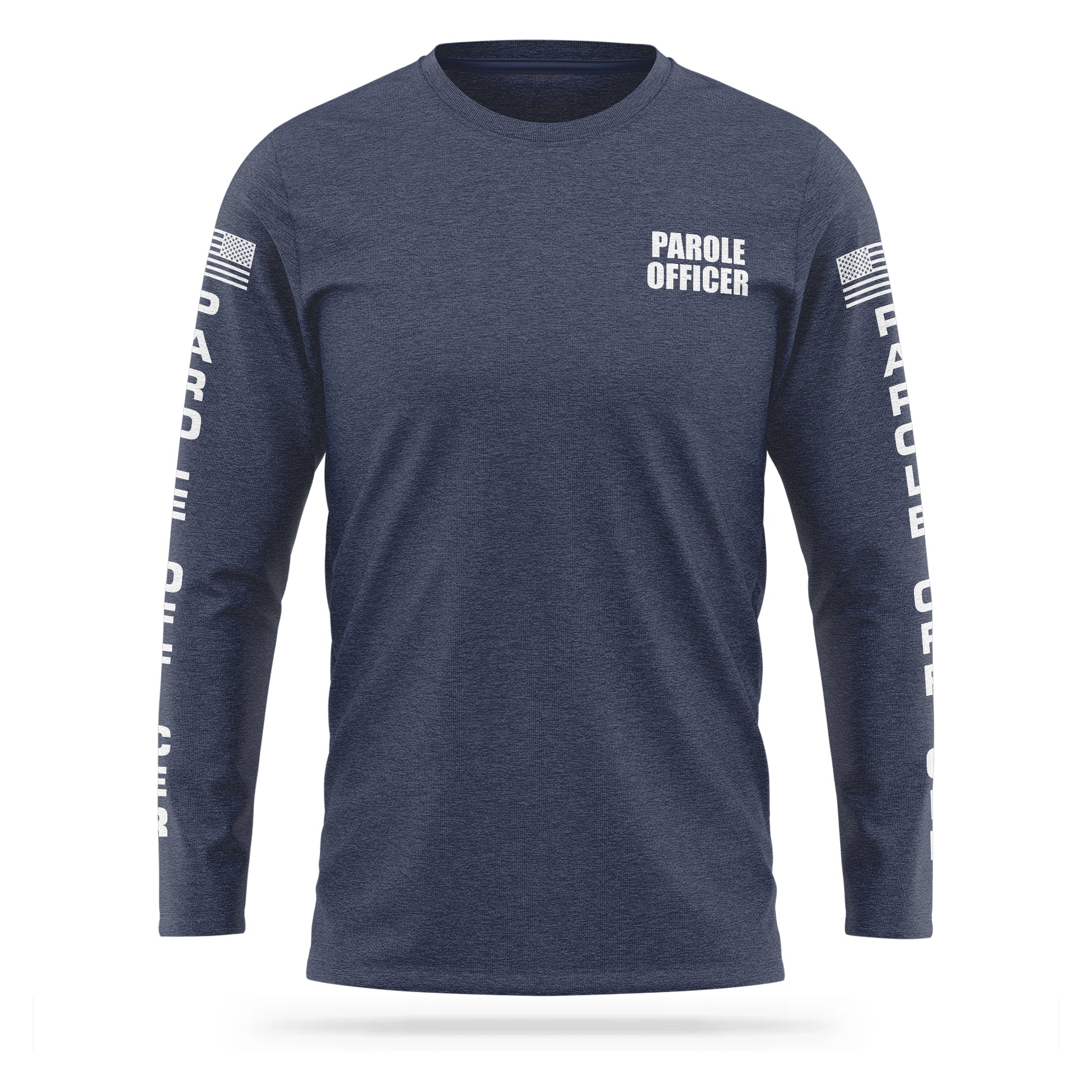 [PAROLE OFFICER] Cotton Blend Long Sleeve [NVY/WHT]-13 Fifty Apparel