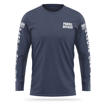 [PAROLE OFFICER] Cotton Blend Long Sleeve [NVY/WHT]-13 Fifty Apparel