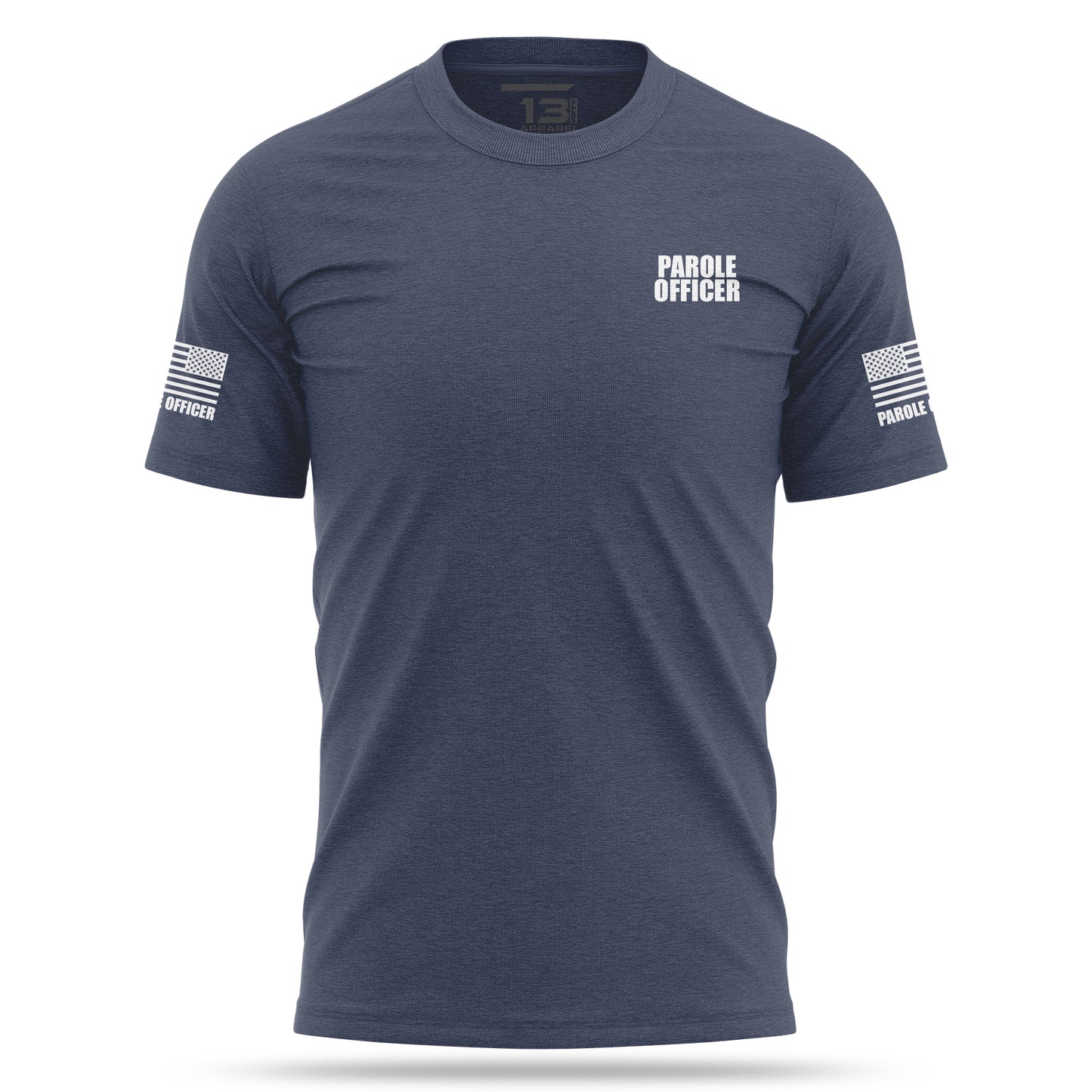 [PAROLE OFFICER] Cotton Blend Shirt [NVY/WHT]-13 Fifty Apparel