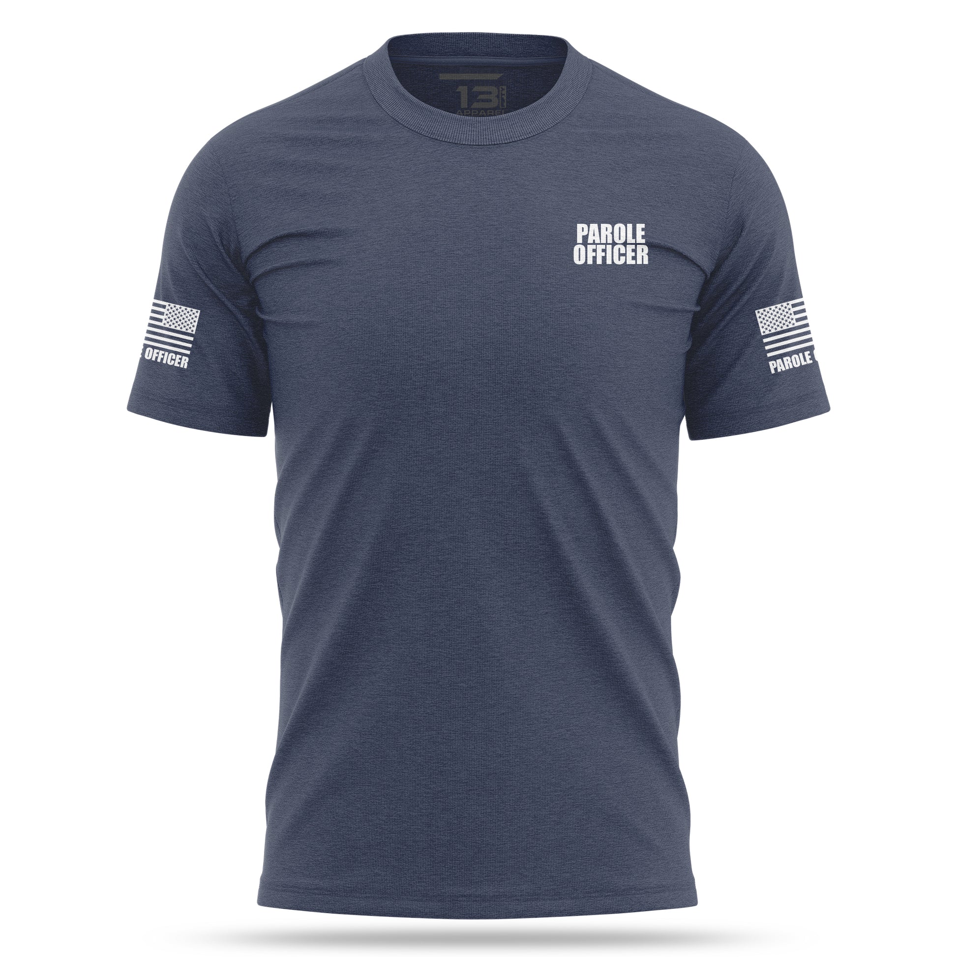 [PAROLE OFFICER] Cotton Blend Shirt [NVY/WHT]-13 Fifty Apparel