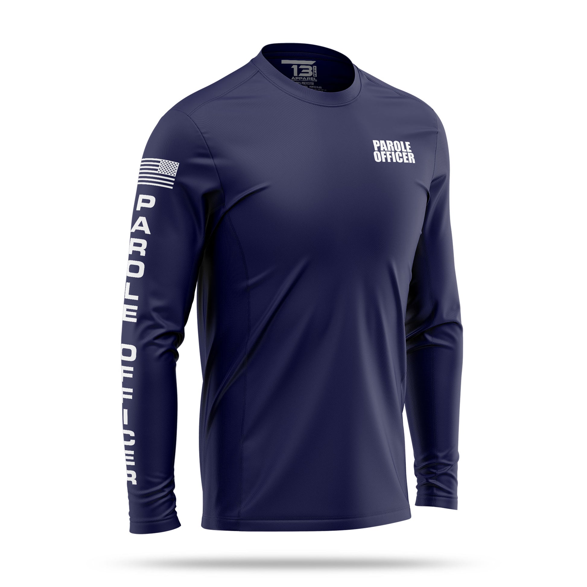 [PAROLE OFFICER] Men's Utility Long Sleeve [NVY/WHT]-13 Fifty Apparel