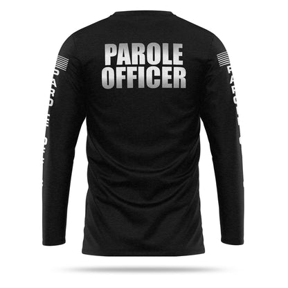 [PAROLE OFFICER] Reflective Cotton Blend Long Sleeve [BLK/REF]-13 Fifty Apparel
