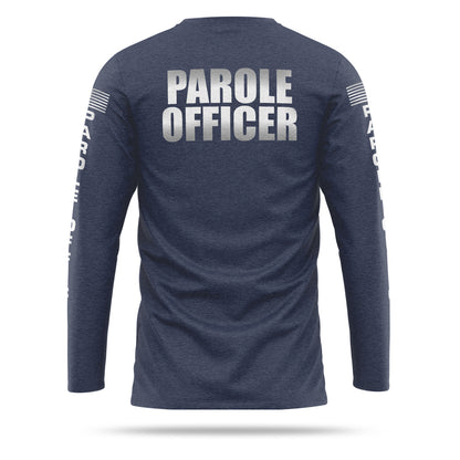 [PAROLE OFFICER] Reflective Cotton Blend Long Sleeve [NVY/REF]-13 Fifty Apparel