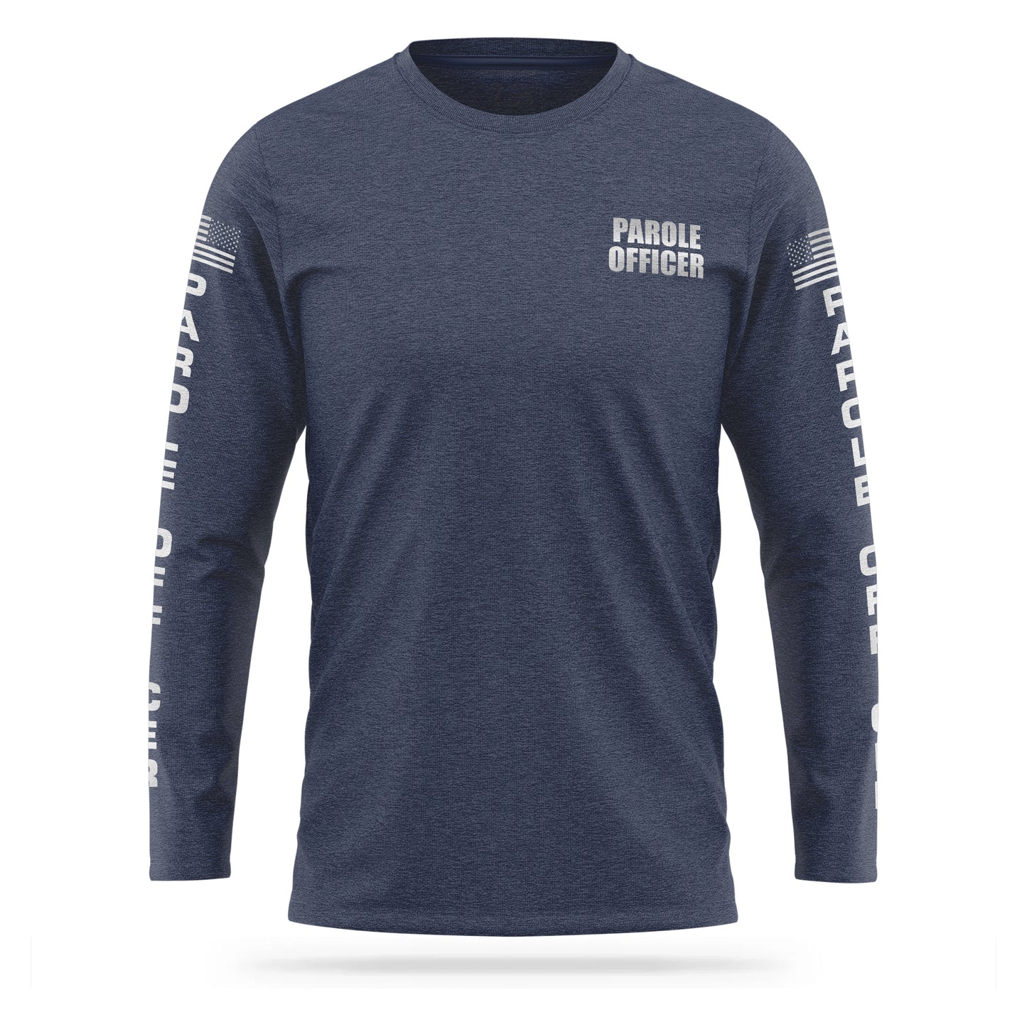 [PAROLE OFFICER] Reflective Cotton Blend Long Sleeve [NVY/REF]-13 Fifty Apparel