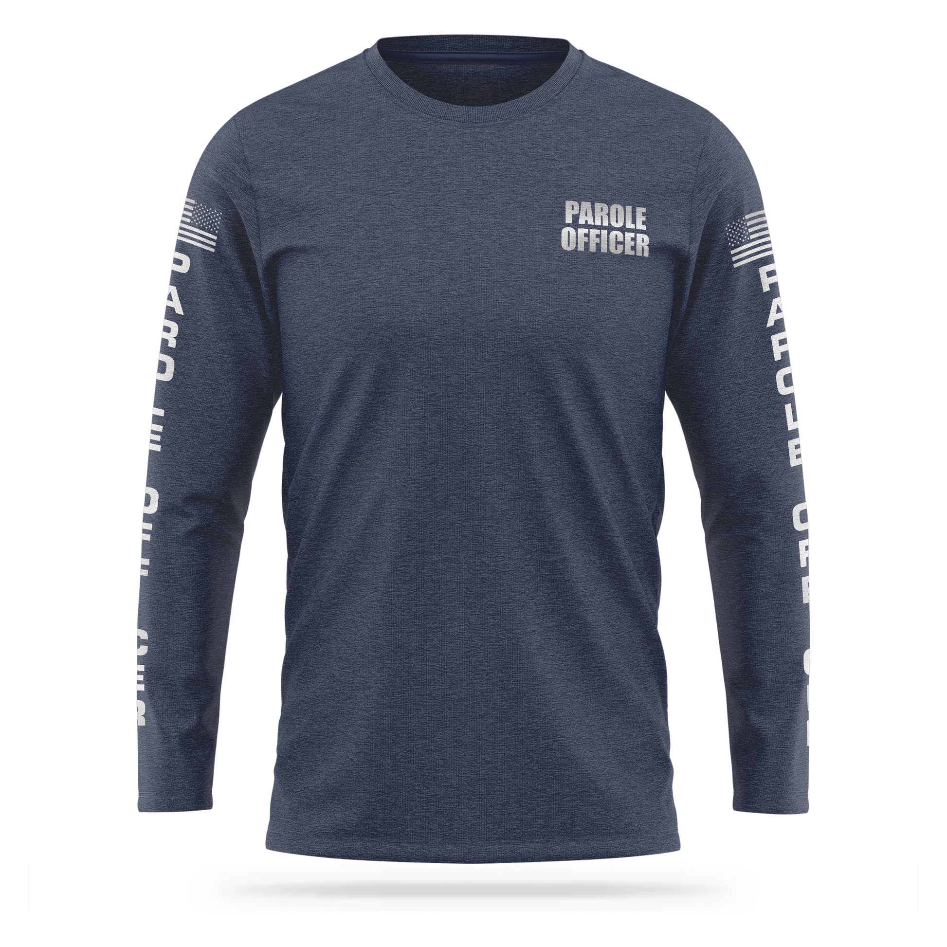 [PAROLE OFFICER] Reflective Cotton Blend Long Sleeve [NVY/REF]-13 Fifty Apparel