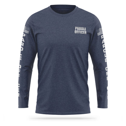 [PAROLE OFFICER] Reflective Cotton Blend Long Sleeve [NVY/REF]-13 Fifty Apparel
