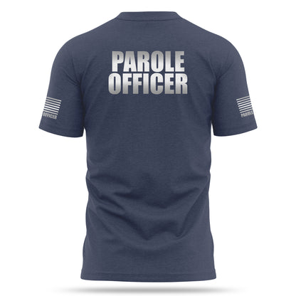[PAROLE OFFICER] Reflective Cotton Blend Shirt [NVY/REF]-13 Fifty Apparel