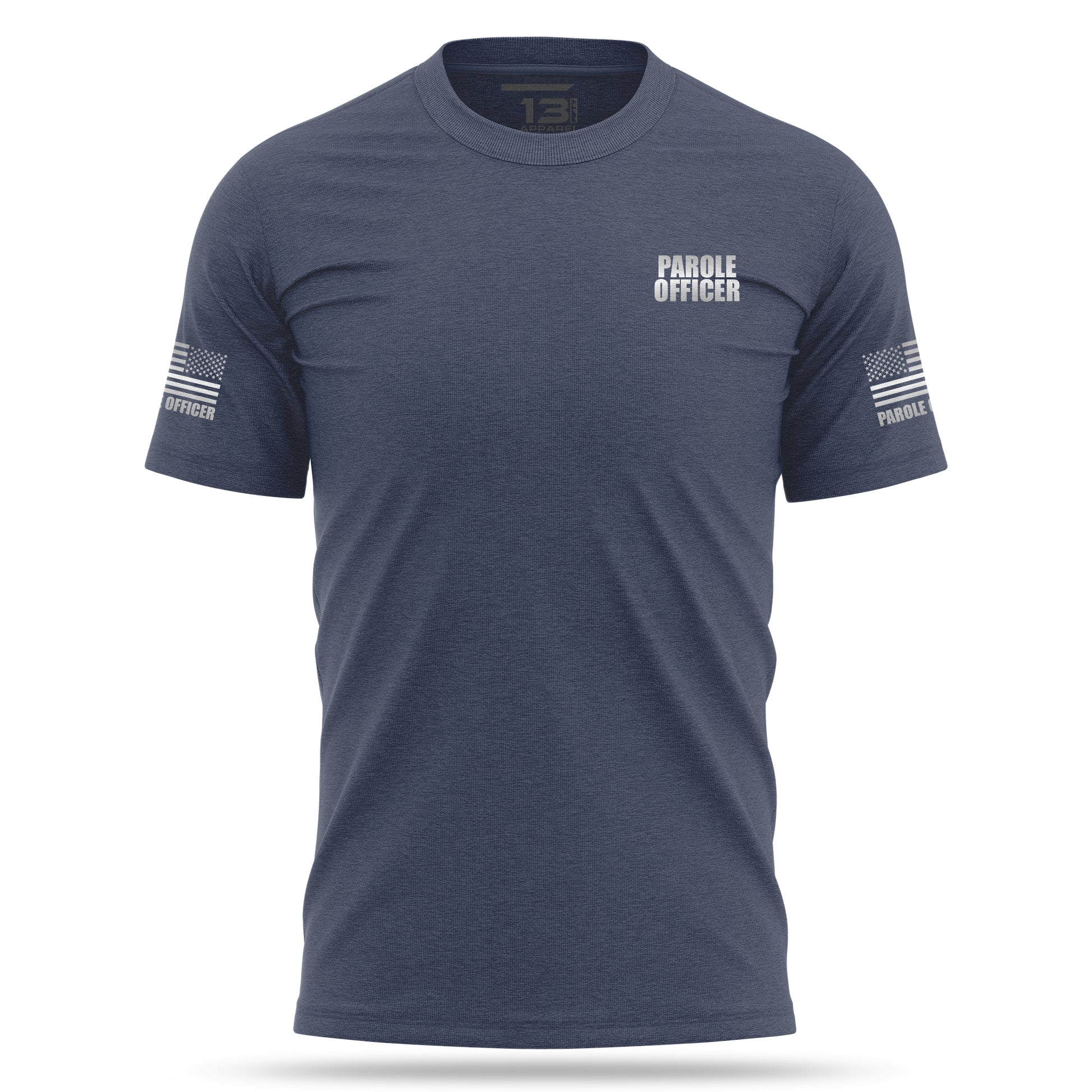[PAROLE OFFICER] Reflective Cotton Blend Shirt [NVY/REF]-13 Fifty Apparel