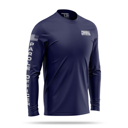 [PAROLE OFFICER] Reflective Men's Utility Long Sleeve [NVY/REF]-13 Fifty Apparel