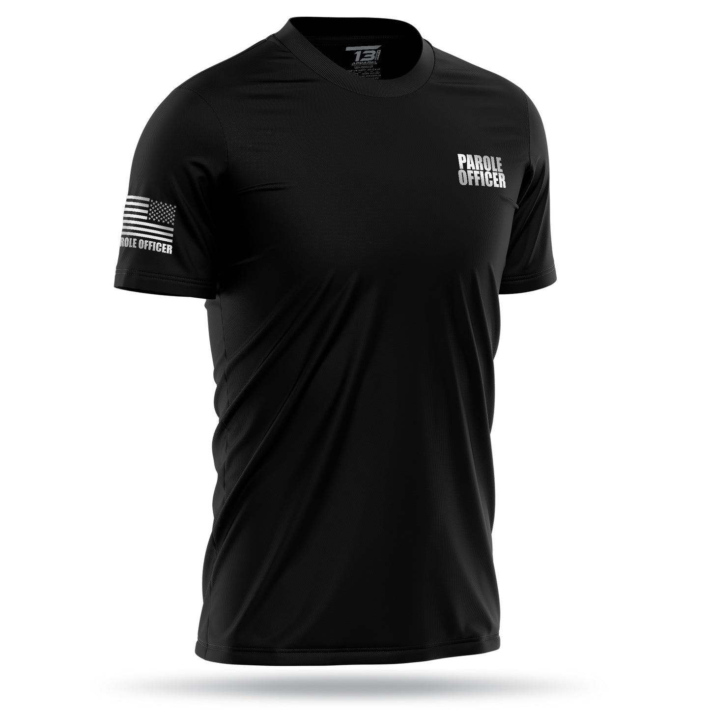 [PAROLE OFFICER] Reflective Men's Utility Shirt [BLK/REF] 13 Fifty Apparel 