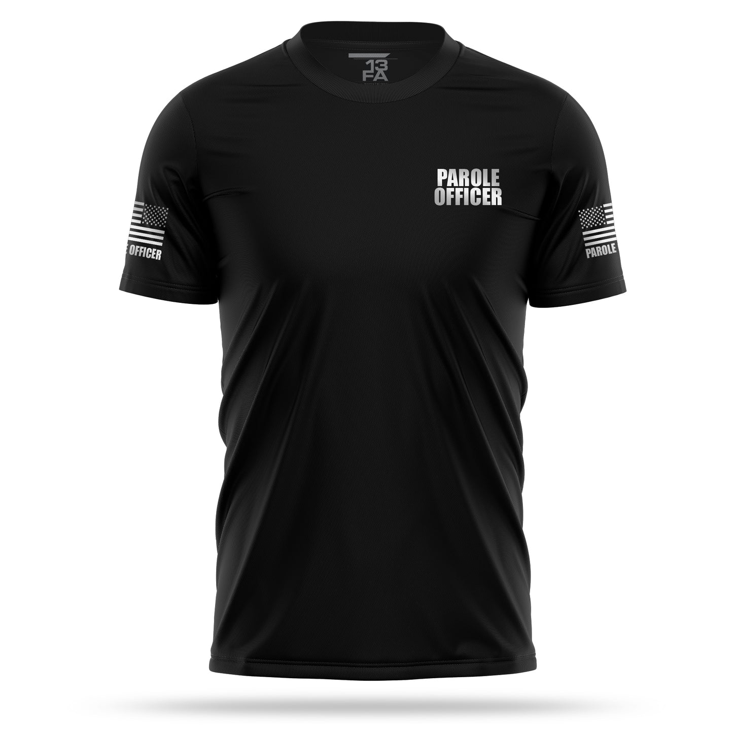 [PAROLE OFFICER] Reflective Men's Utility Shirt [BLK/REF] 13 Fifty Apparel 