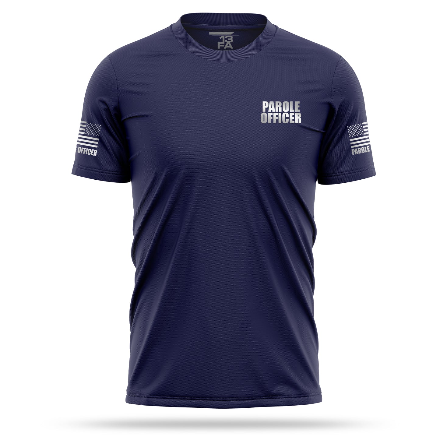 [PAROLE OFFICER] Reflective Men's Utility Shirt [NVY/REF]-13 Fifty Apparel