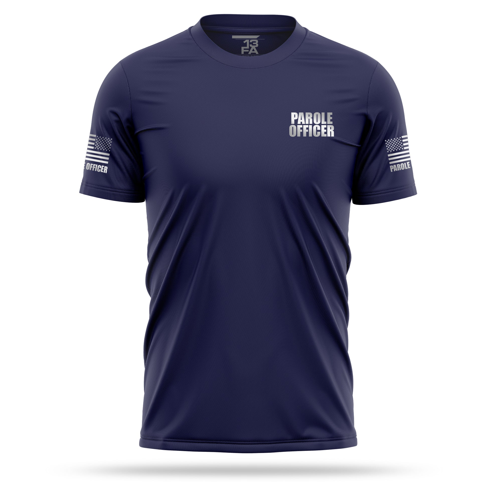 [PAROLE OFFICER] Reflective Men's Utility Shirt [NVY/REF]-13 Fifty Apparel