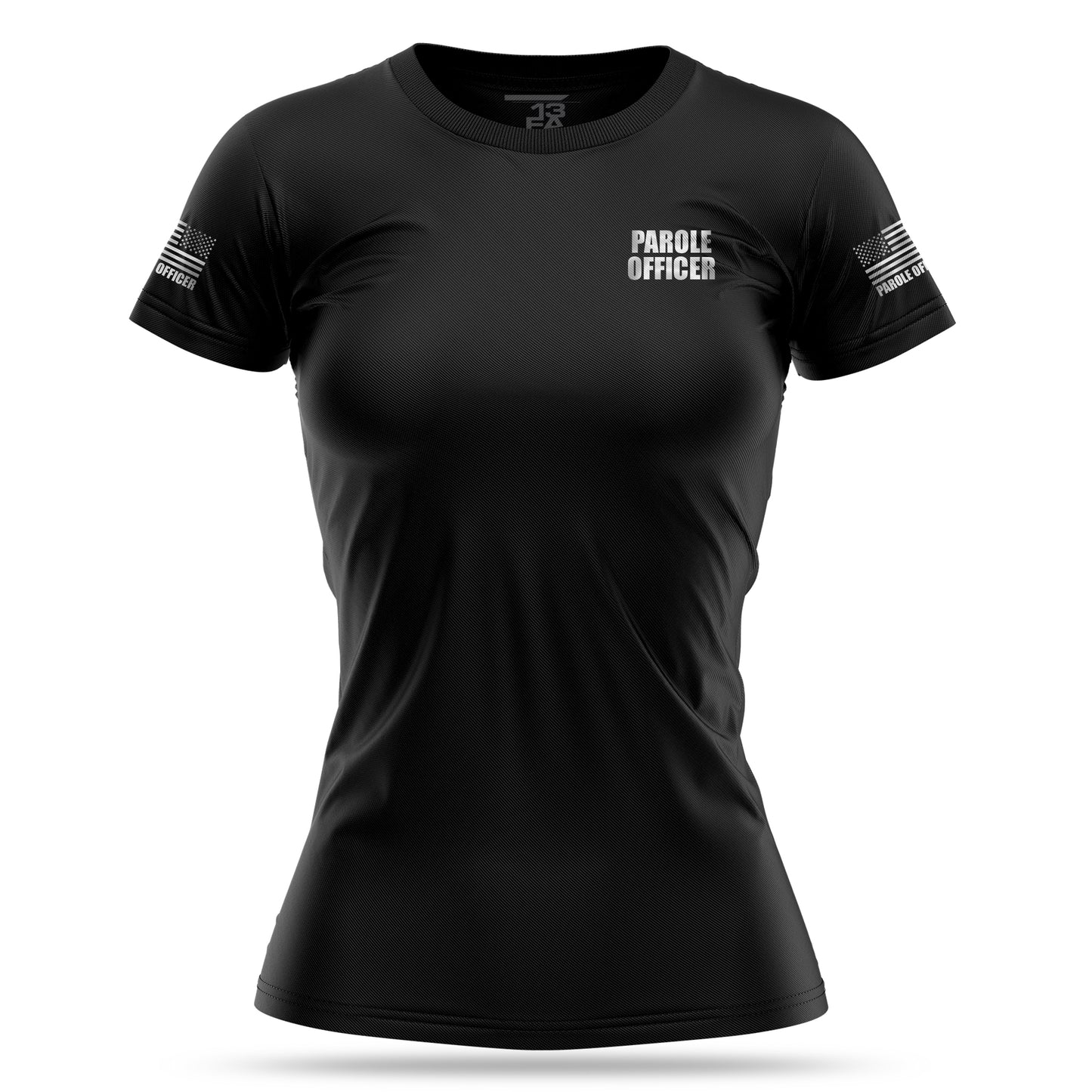 [PAROLE OFFICER] Reflective Women's Utility Shirt [BLK/REF] 13 Fifty Apparel 