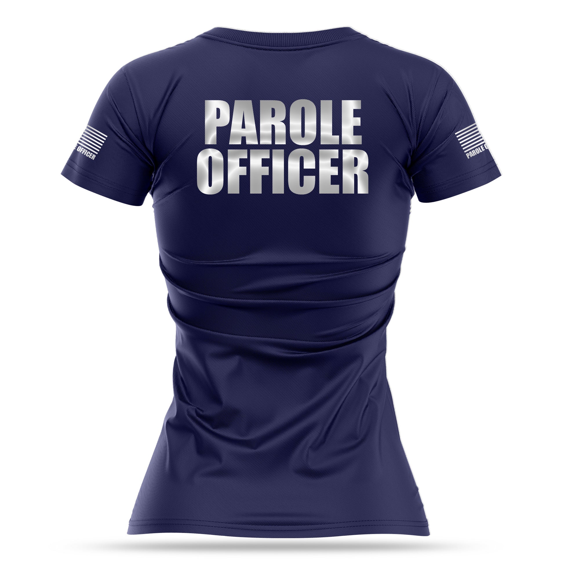 [PAROLE OFFICER] Reflective Women's Utility Shirt [NVY/REF]-13 Fifty Apparel