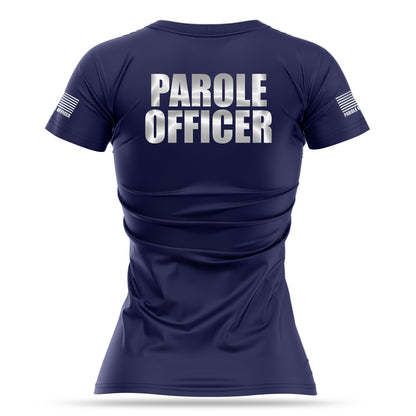 [PAROLE OFFICER] Reflective Women's Utility Shirt [NVY/REF]-13 Fifty Apparel
